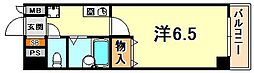 ブルーム神戸三宮 1Kの間取図画像