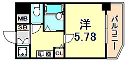 ランドマークシティ神戸西元町 1Kの間取図画像