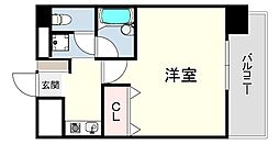 ラナップスクエア三宮プライム 1Kの間取図画像