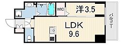 MAISHIN神戸三宮EAST 1LDKの間取図画像