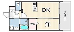 SOL MELDIA神戸MJC 1DKの間取図画像