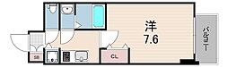 アドバンス三宮パルマ 1Kの間取図画像