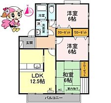 徳島県徳島市八万町橋本（賃貸アパート3LDK・2階・71.60㎡） その2