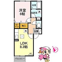 徳島県徳島市下助任町３丁目（賃貸アパート1LDK・1階・37.09㎡） その2