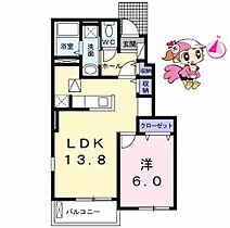 徳島県板野郡藍住町乙瀬字乾（賃貸アパート1LDK・1階・45.89㎡） その2