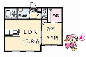 徳島県徳島市名東町２丁目（賃貸アパート1LDK・1階・45.39㎡） その2