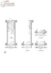 RELUXIA GRANDE 川崎大師公園 1Kの間取図画像