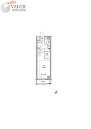 RELUXIA GRANDE 川崎大師公園 1Kの間取図画像