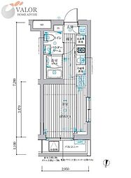 ベルグレード吉野町 ワンルームの間取図画像