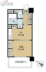 ナイスアーバンプラザ横濱ウエスト 1DKの間取図画像