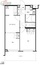 ルーブル大森西 2DKの間取図画像