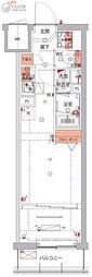 ハーモニーレジデンスパレスフロント 1LDKの間取図画像
