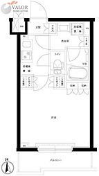 ルーブル川崎宮前平 1Kの間取図画像