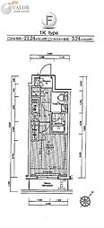 スパシエ・エル新横浜 1Kの間取図画像