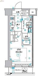 セジョリ横浜睦町 1Kの間取図画像