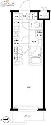 ルーブル川崎宮前平 1Kの間取図画像