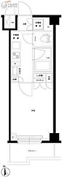 ルーブル仲六郷弐番館 1Kの間取図画像