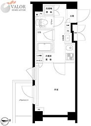 ルーブル東蒲田七番館 1Kの間取図画像