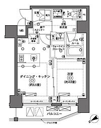 ZOOM横浜 1DKの間取図画像