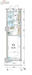 リヴシティ関内 1Kの間取図画像