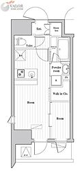 ARKMARK大森町ASYLCOURT 1DKの間取図画像
