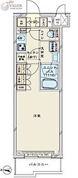 ルーブル川崎鷺沼 1Kの間取図画像