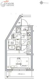 ベルシード武蔵小杉ノース 1Kの間取図画像