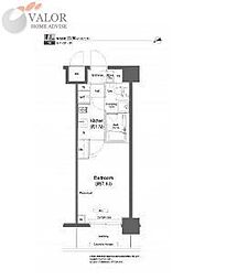 プラウドフラット鶴見1 1Kの間取図画像
