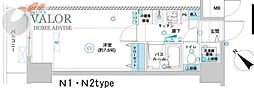 フェニックス横濱関内BAYGAIA 1Kの間取図画像