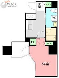 グランレーヴ横濱1 1Kの間取図画像