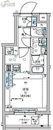ARCOBALENO武蔵小杉2 ワンルームの間取図画像