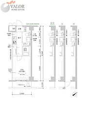 RELUXIA武蔵中原II 1Kの間取図画像