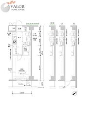 RELUXIA武蔵中原II 1Kの間取図画像