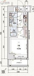 VERXEEDYOKOHAMAPORTO 1Kの間取図画像