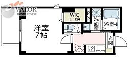 ラ・グラシューズ 1LDKの間取図画像