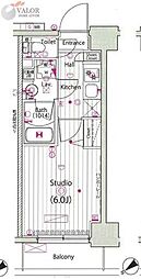 ガーラ・ステーション東神奈川 1Kの間取図画像