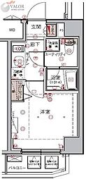 ハーモニーレジデンス大森ウエスト 1Kの間取図画像