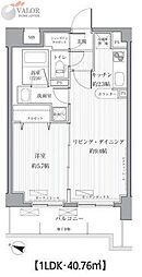サニーリヴ北新横浜 1LDKの間取図画像