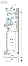 リヴシティ関内 1Kの間取図画像