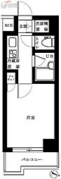 ルーブル武蔵小杉参番館 1Kの間取図画像