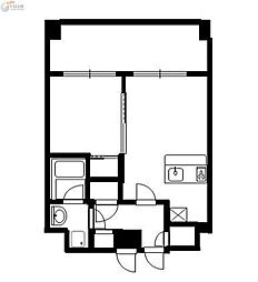 コモド川崎 1LDKの間取図画像