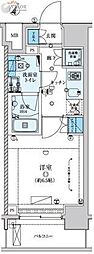 リヴシティ川崎 1Kの間取図画像