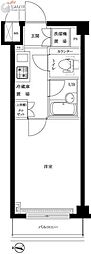 ルーブル蒲田七番館 1Kの間取図画像