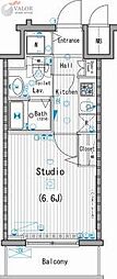ガーラ・ステーション横濱桜木町 1Kの間取図画像