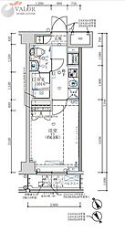 オーキッドレジデンス鶴見 1Kの間取図画像