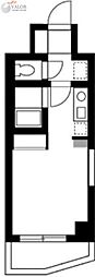 EXIA元住吉 ワンルームの間取図画像