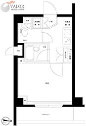 ルーブル蒲田六番館 1Kの間取図画像