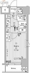 グランド・ガーラ横濱万世町 1Kの間取図画像