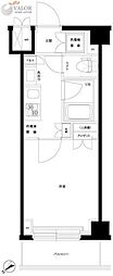 ルーブル川崎中丸子 1Kの間取図画像