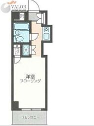 ルネ川崎 ワンルームの間取図画像